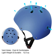 Besttravel helmet blue, inner foam for comfort and impact absorption.