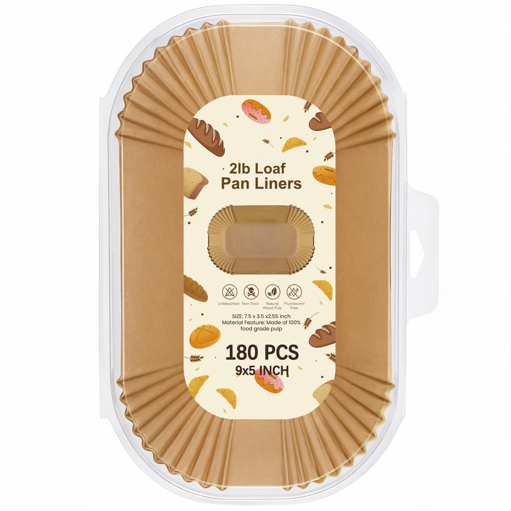 Bestwell loaf pan liners 9x5 packaging ready for easy bake prep.