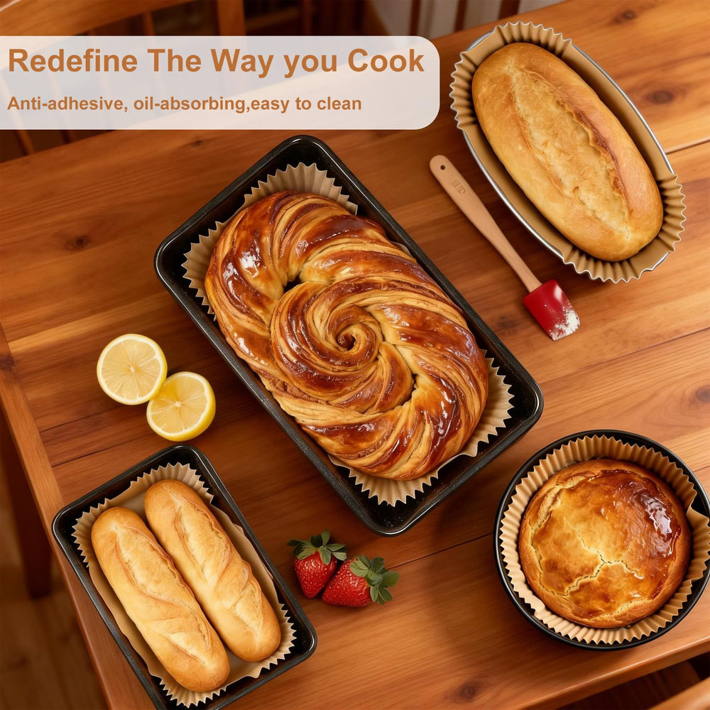 Bestwell loaf pan liners disposable design simplifies cleanup after baking.