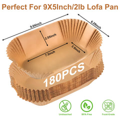 Bestwell loaf pan liners non-stick coating close-up shows smooth release.