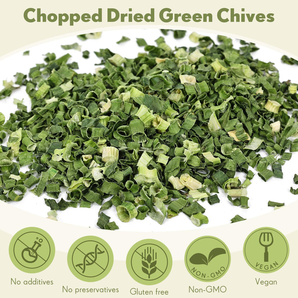Besway Chives soup sprinkle, adds a mild onion-like flavor