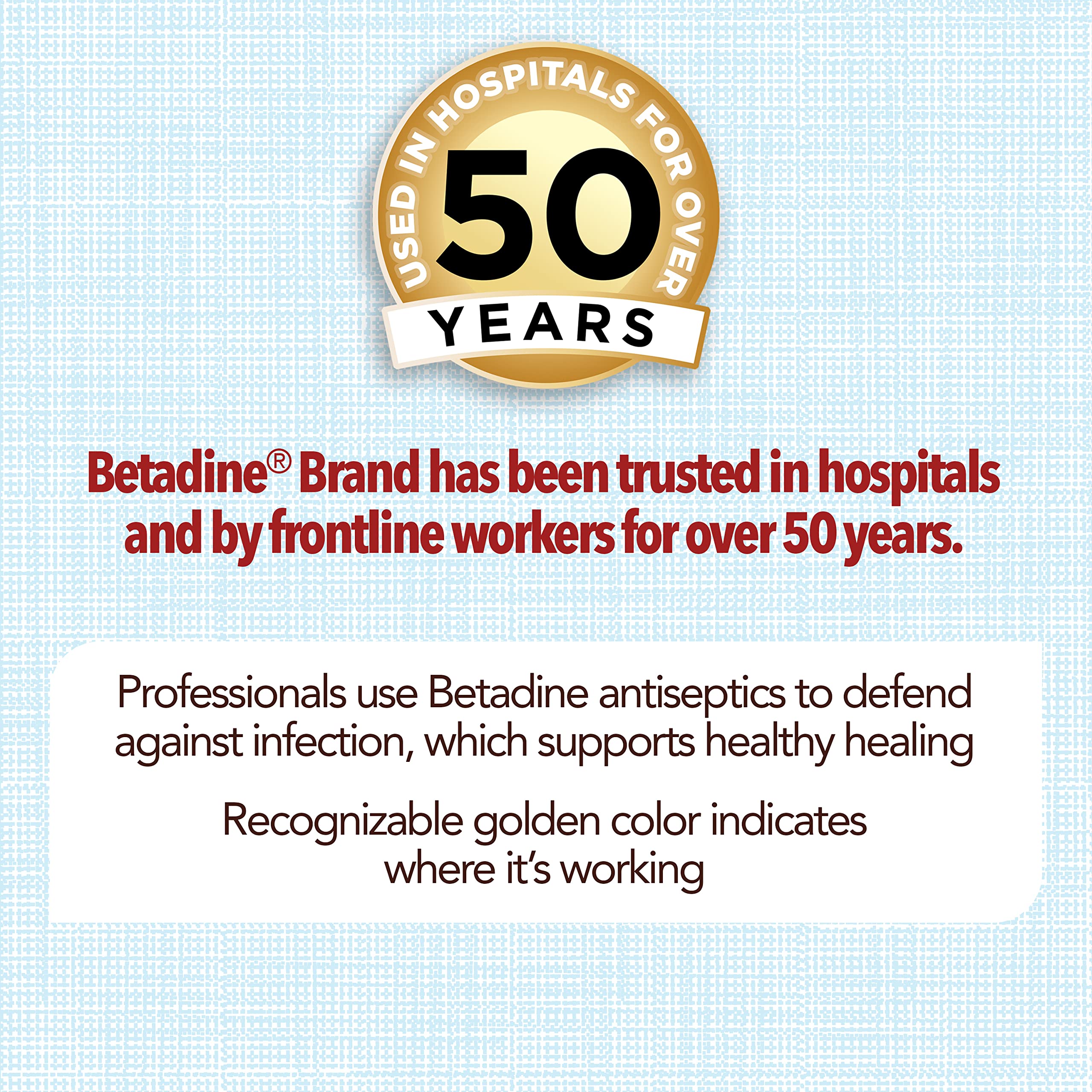 Betadine antiseptic solution ready for on-the-go family wound care.