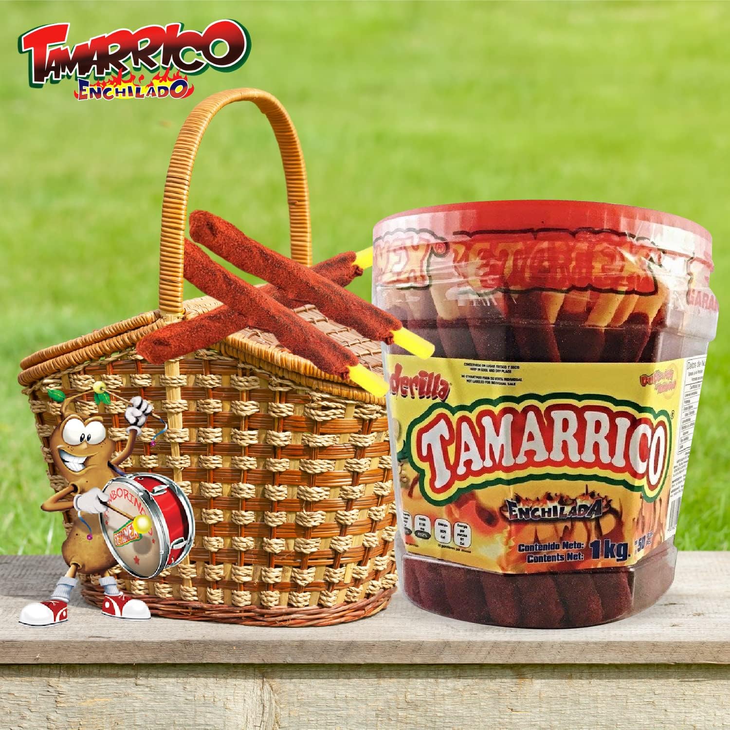 Betamex Tamarrico spicy tamarind-flavored stick for bold snack moments.