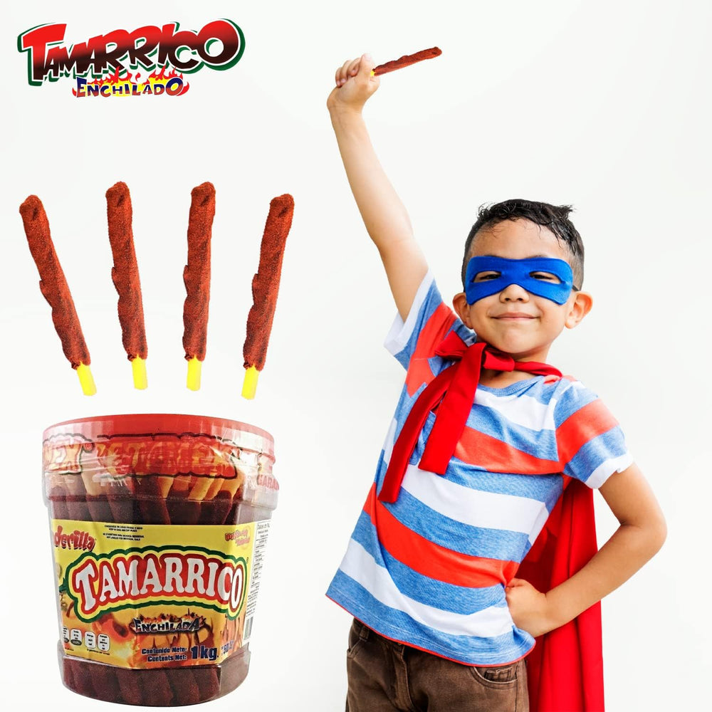 Betamex Tamarrico tamarind sweet-sour stick, perfect for trail mixes.