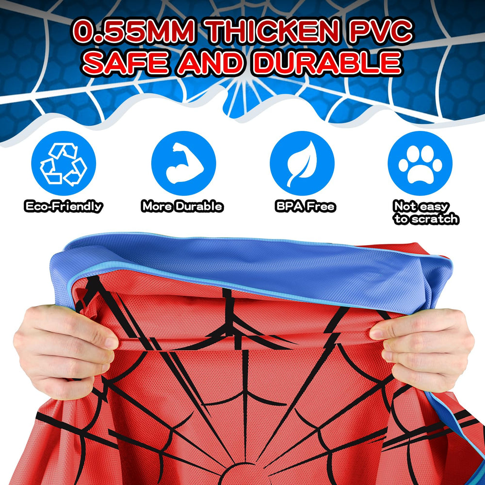 Betheaces durable 0.55mm PVC construction withstands outdoor use.