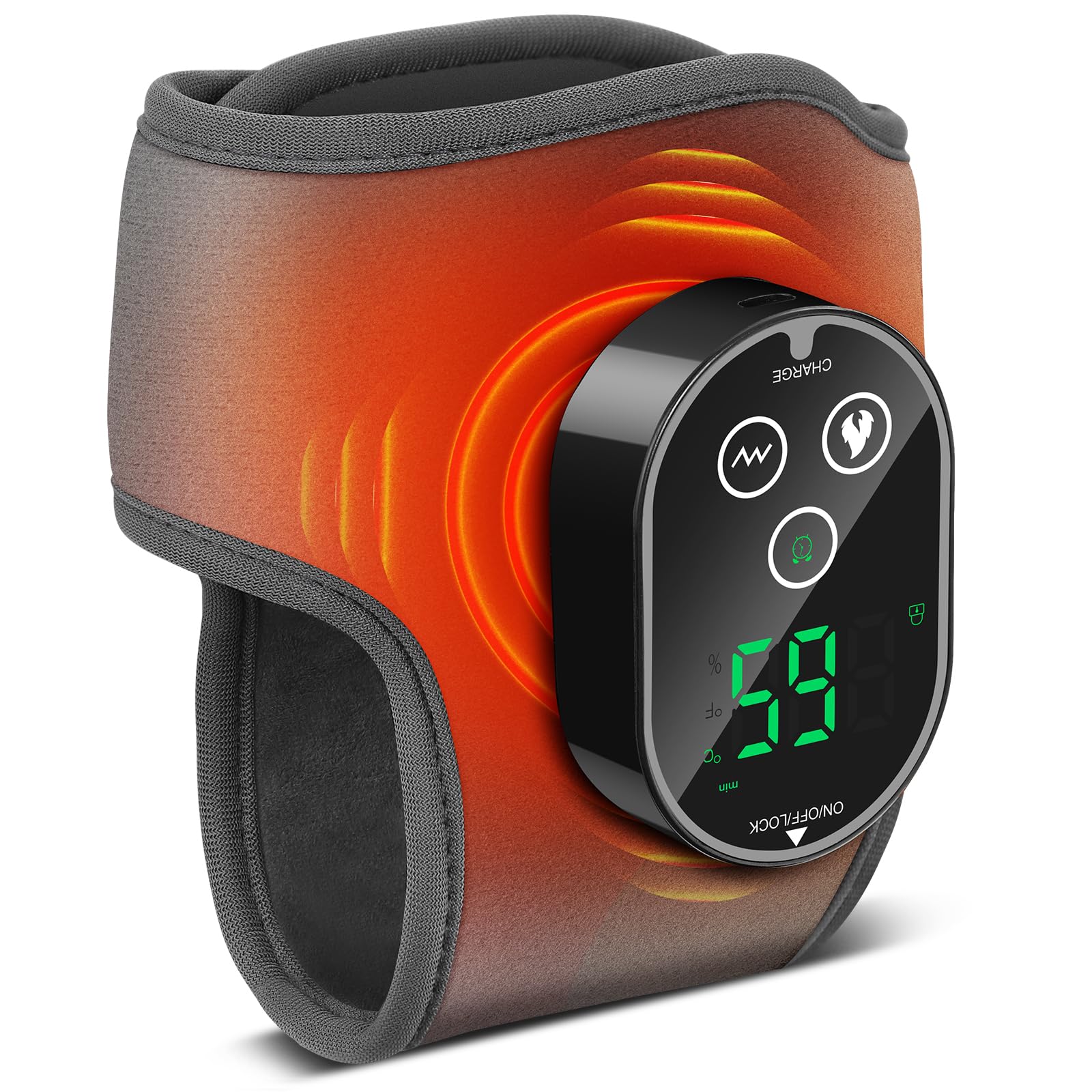 BETOLEAN ankle massager heat wrap delivering uniform heat across the ankle