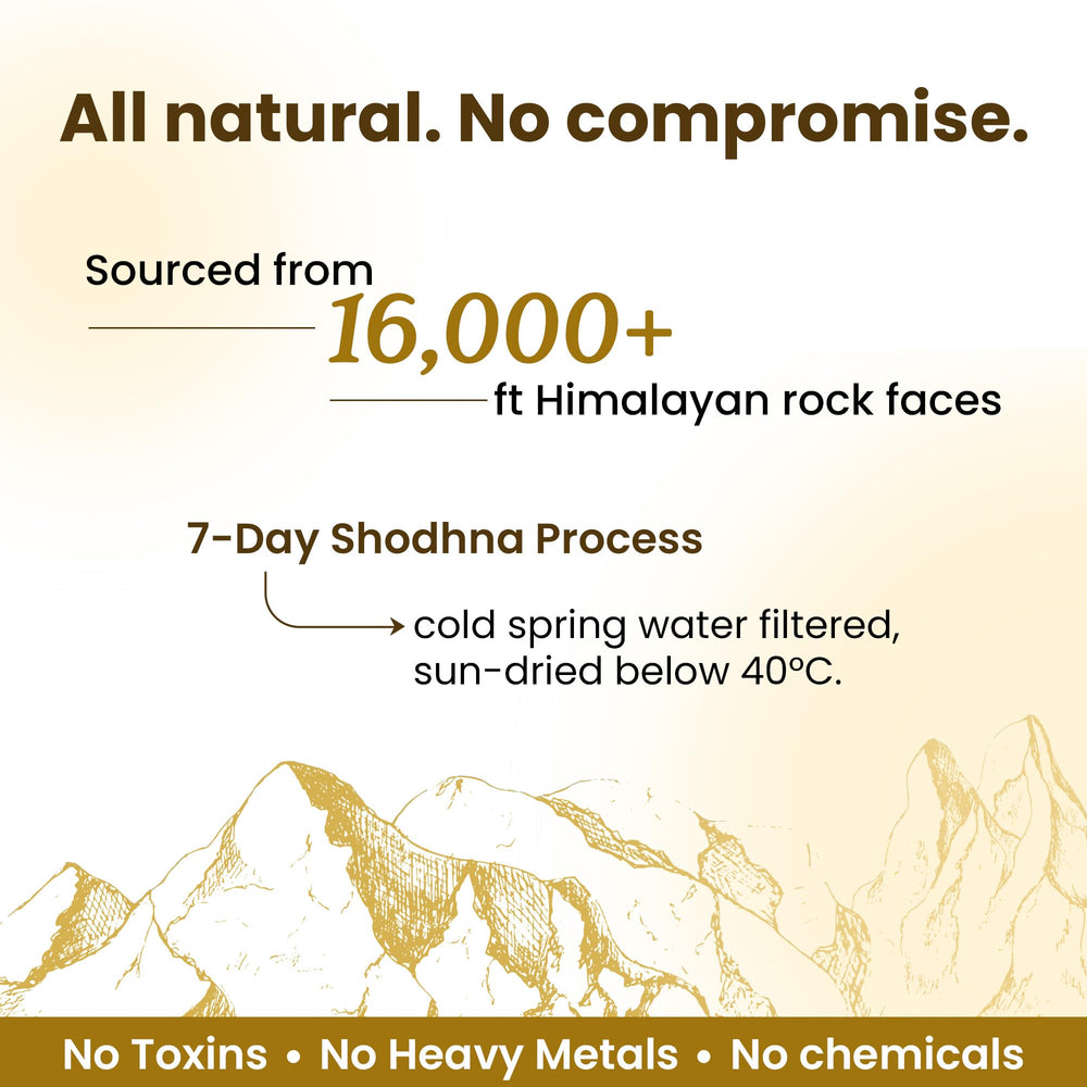 Better Alt Himalayan Shilajit resin on natural rock formation in the Himalayas