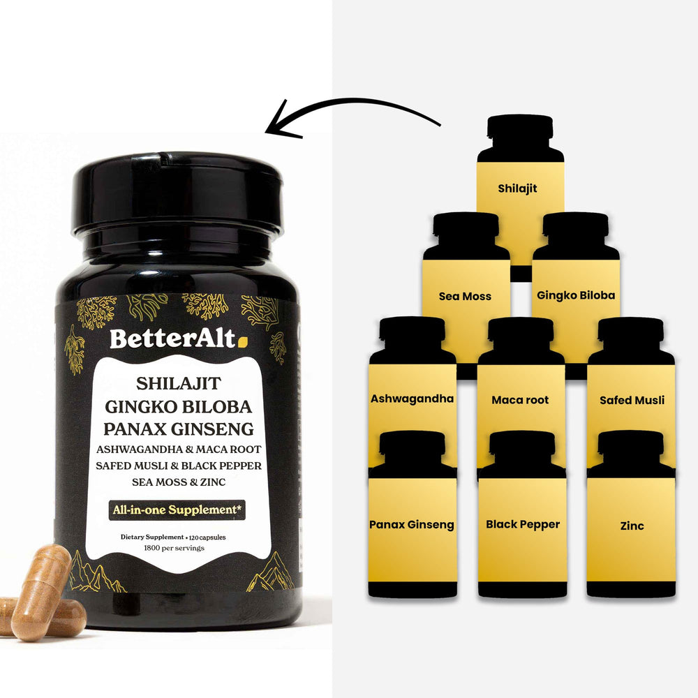 Better Alt sea moss zinc matrix conveys mineral-rich daily nourishment.