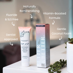 Better & Better Kids Toothpaste Watermelon Tube Pour demonstrates gentle dispensing for small mouths.