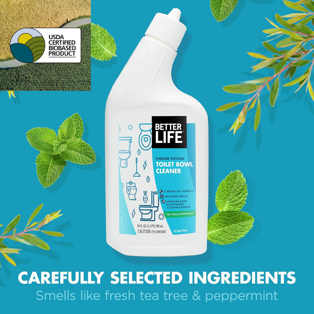 Better Life gel tackling rust and grime in a toilet