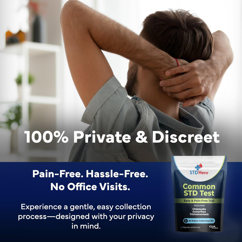 Better Life Science STD Hero kit prepaid return envelope for discreet shipping