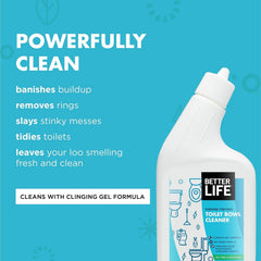 Better Life Tea Tree Peppermint Gel applied under the toilet rim for best results