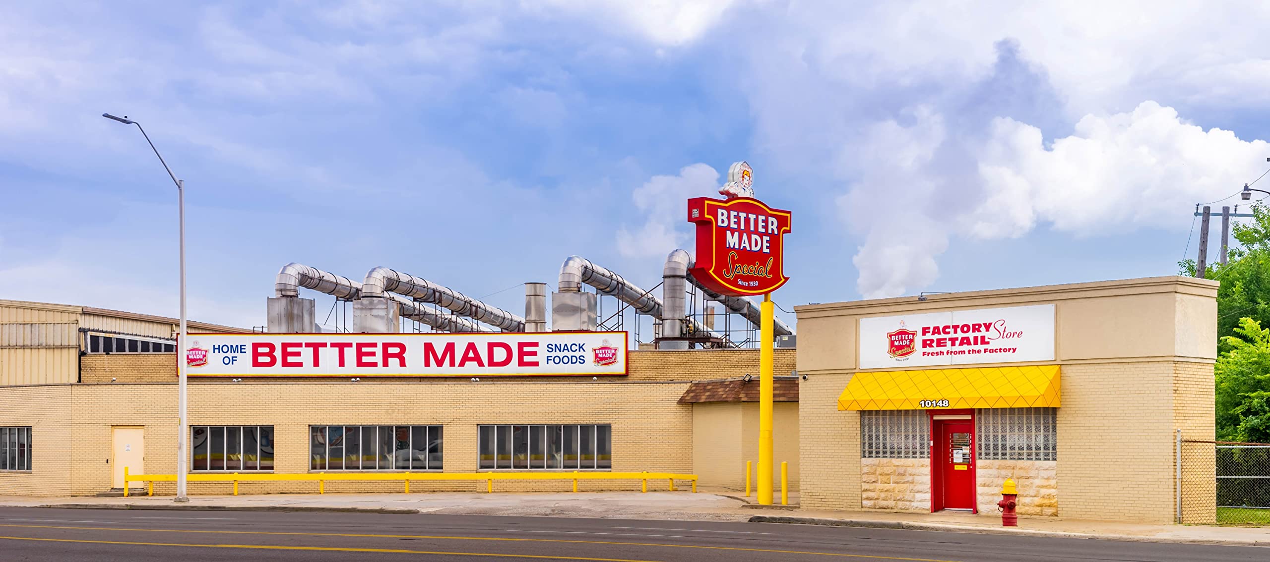 Better Made Detroit heritage logo close-up highlighting family-owned legacy.