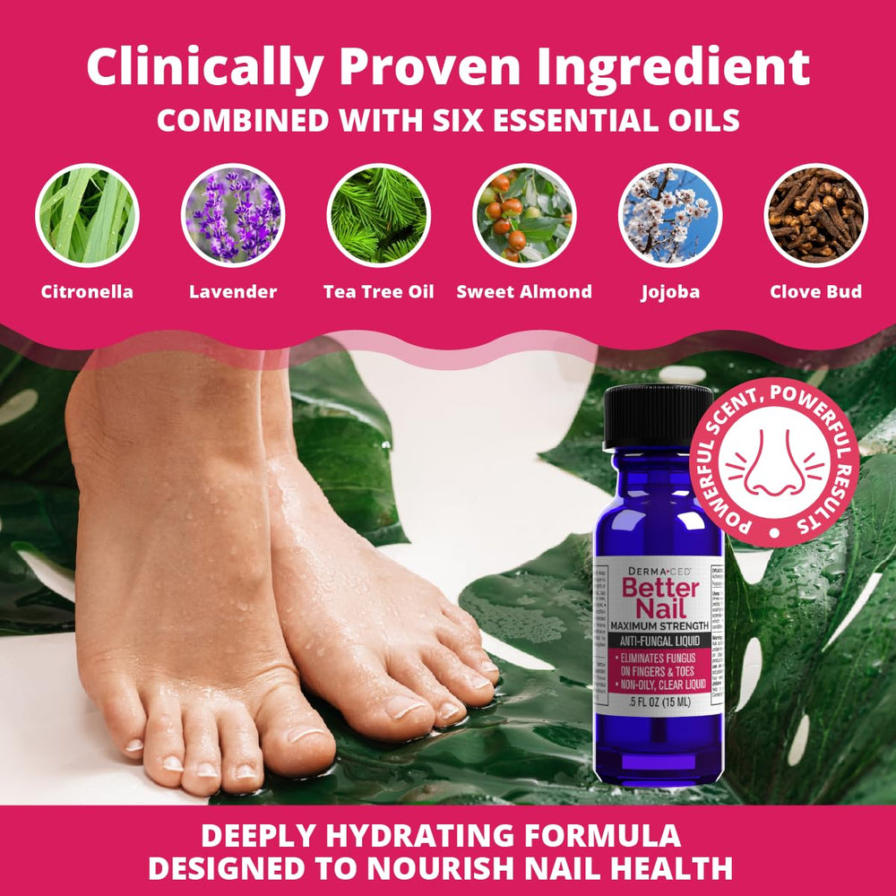 Six natural oils blend including Tea Tree and Lavender for nourishment.