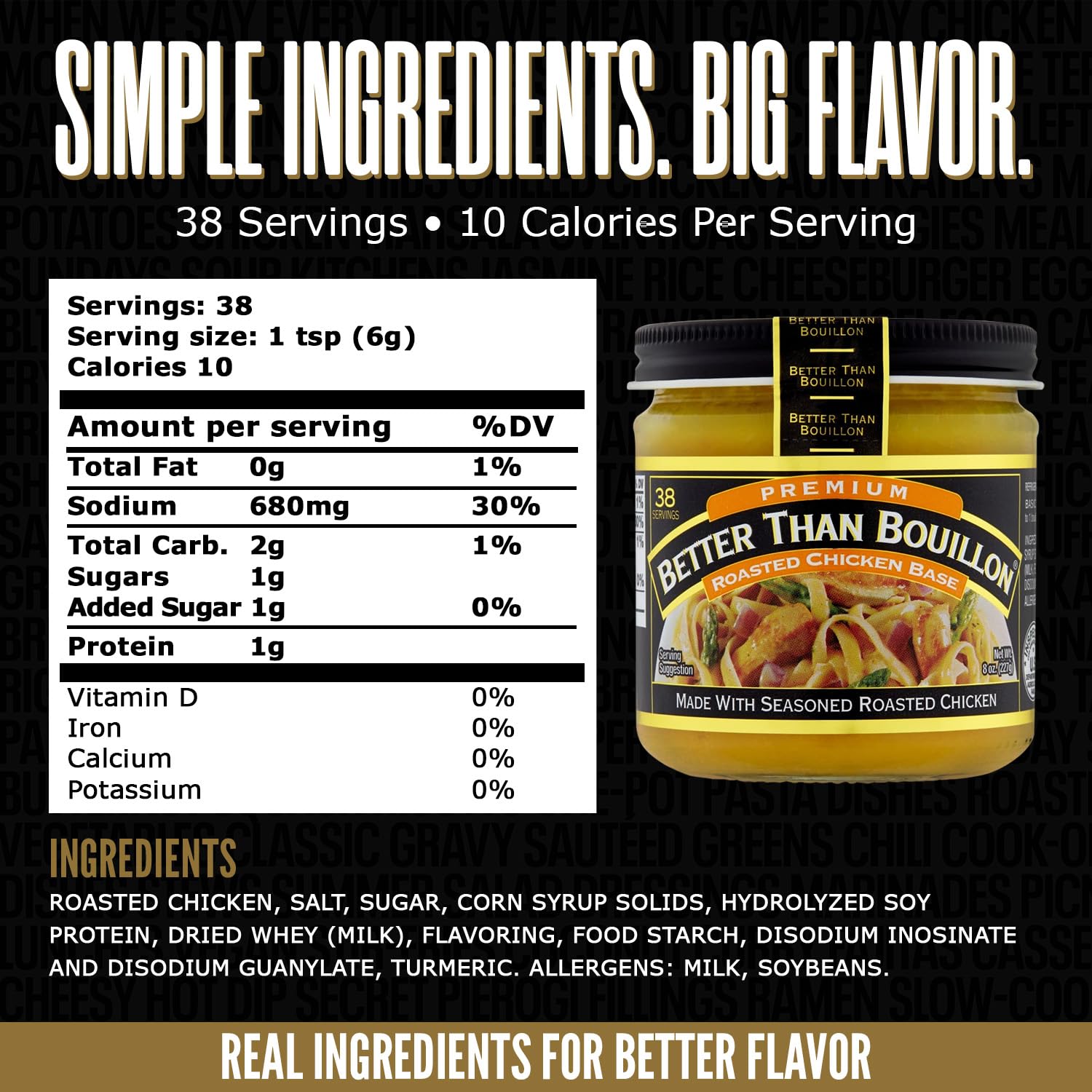 Better Than Bouillon Roasted Chicken Base pour demonstrates easy, adjustable seasoning.