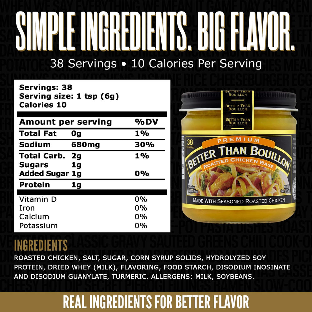 Better Than Bouillon Roasted Chicken Base pour demonstrates easy, adjustable seasoning.