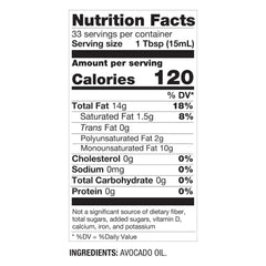 BetterBody Foods avocado oil cold salad dressing for light, fresh flavors.