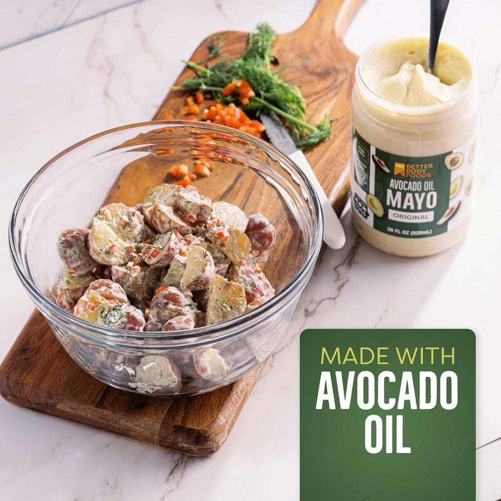 BetterBody Foods Avocado Oil Mayonnaise as binder for meat patties.
