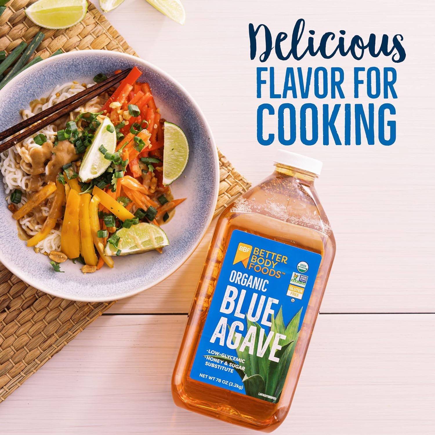 BetterBody Foods Organic Blue Agave Nectar baking and cooking sweetener