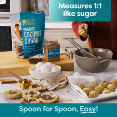 BetterBody Foods Organic Coconut Sugar jar with Organic label and certifications.