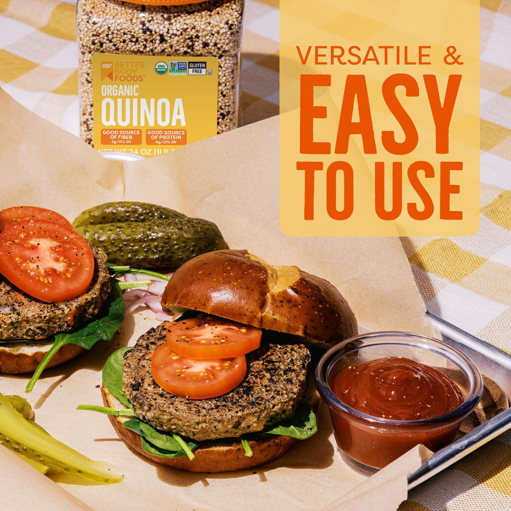 BetterBody Foods quinoa as a hearty base for grain bowls.