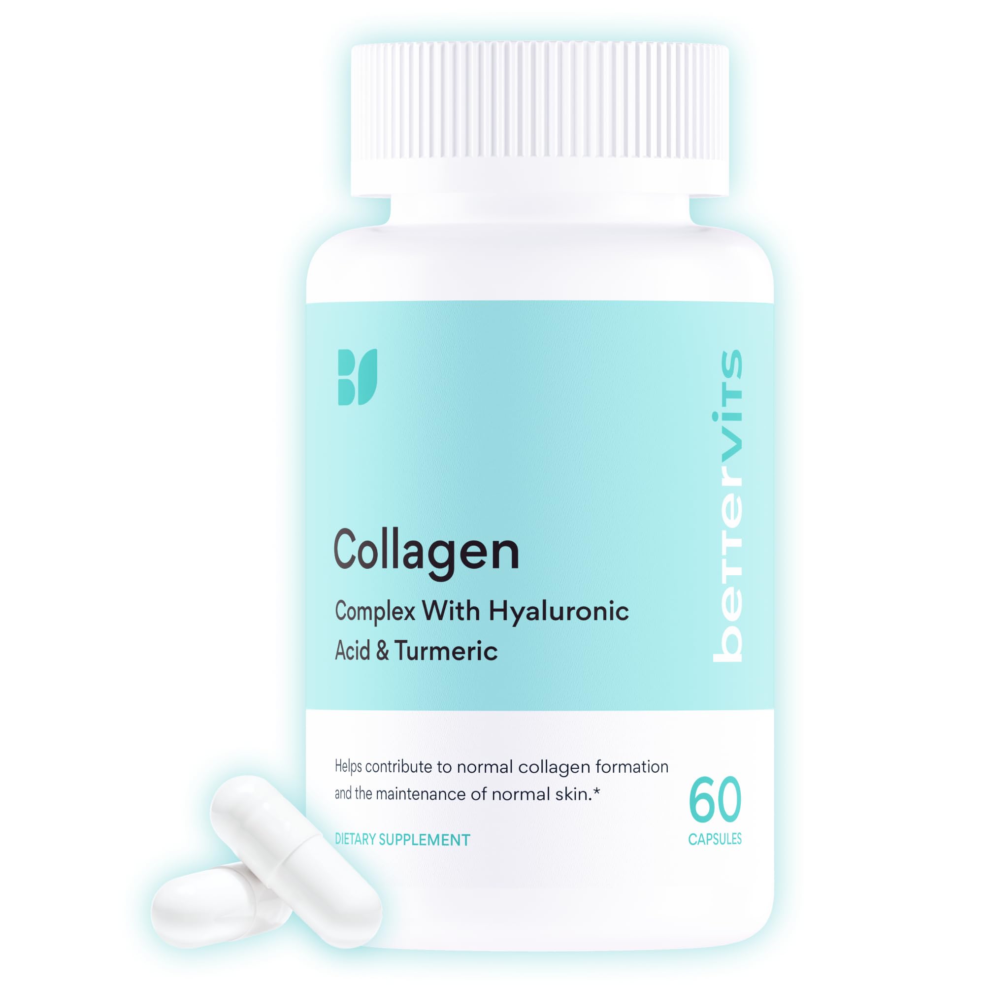 Bettervits Collagen bottle promoting skin hydration and joint support.