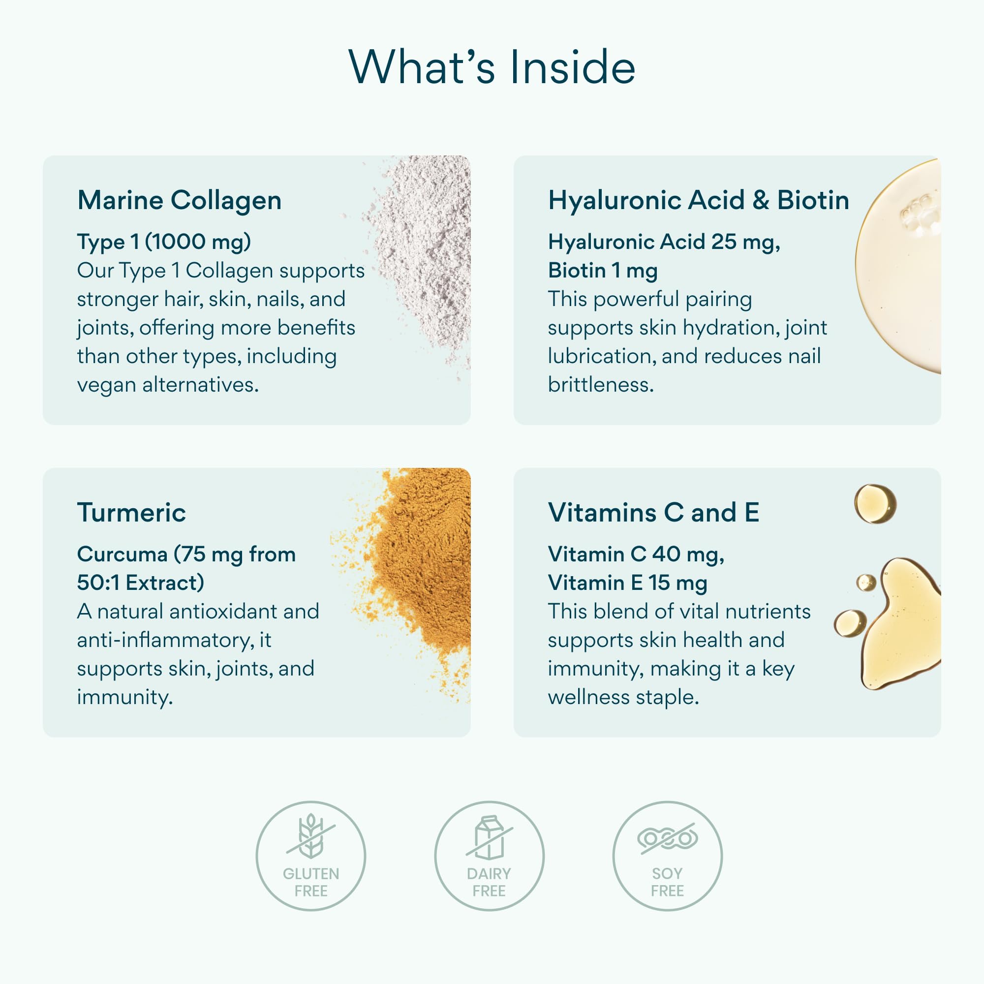 Bettervits Collagen bottle in hand suggests daily skin and hair support.