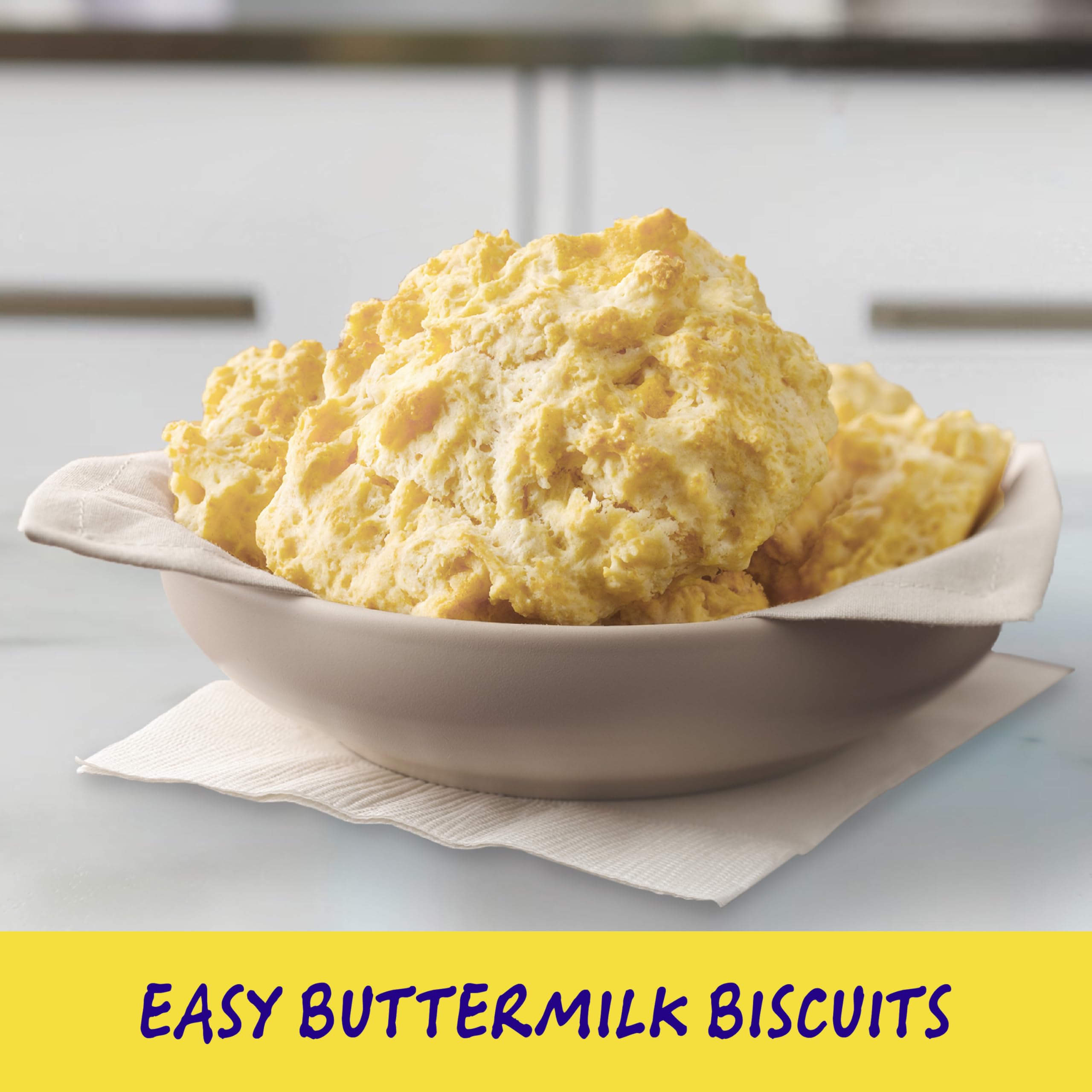 Betty Crocker Bisquick biscuits on a baking sheet ready to bake