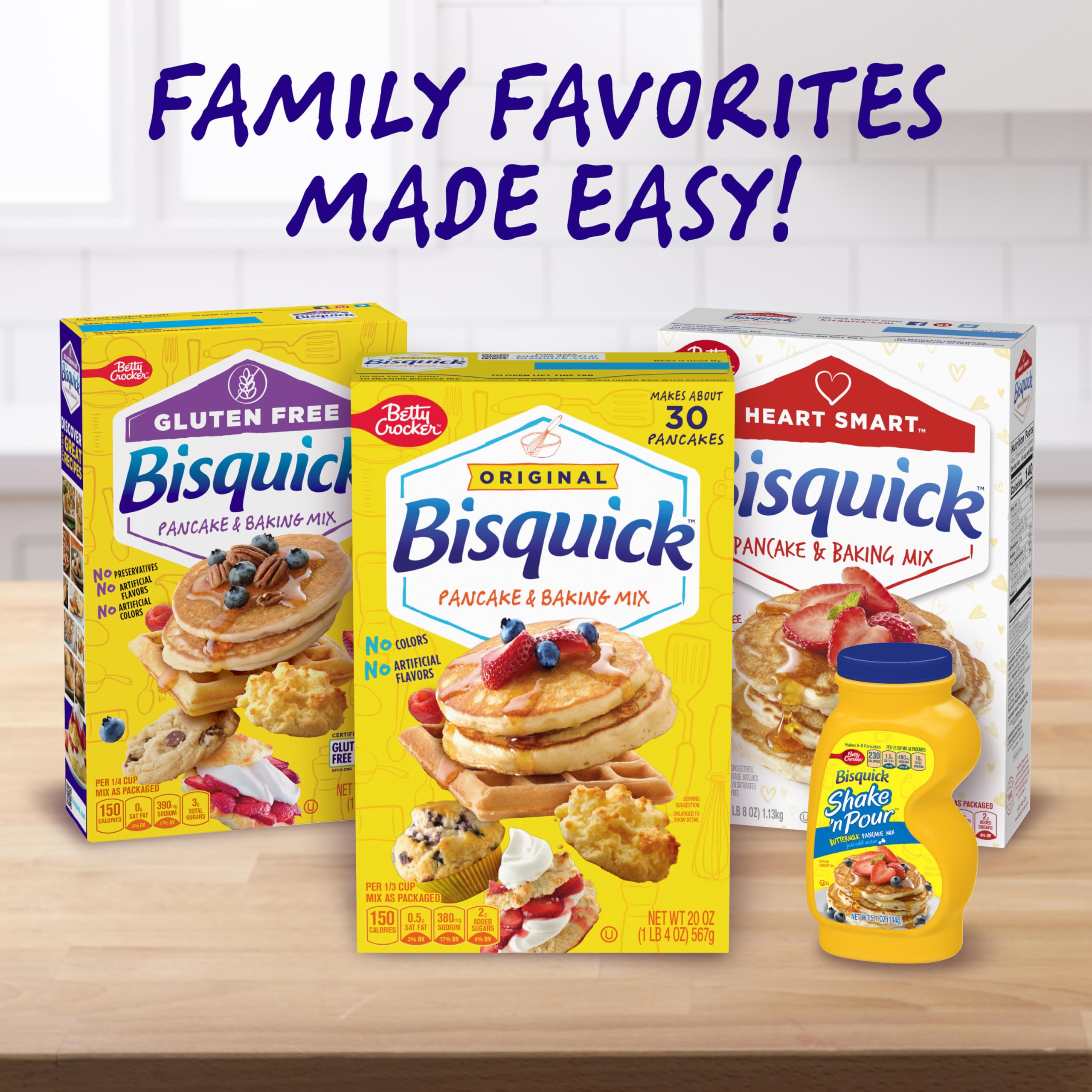 Betty Crocker Bisquick kitchen-ready breakfast option for busy mornings
