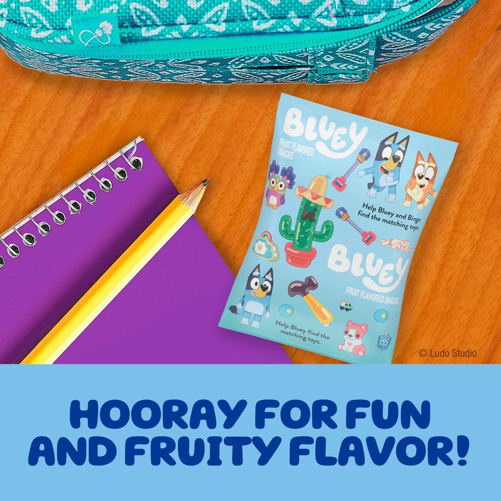 Betty Crocker Bluey snacks reusable container, kid-friendly snack option.