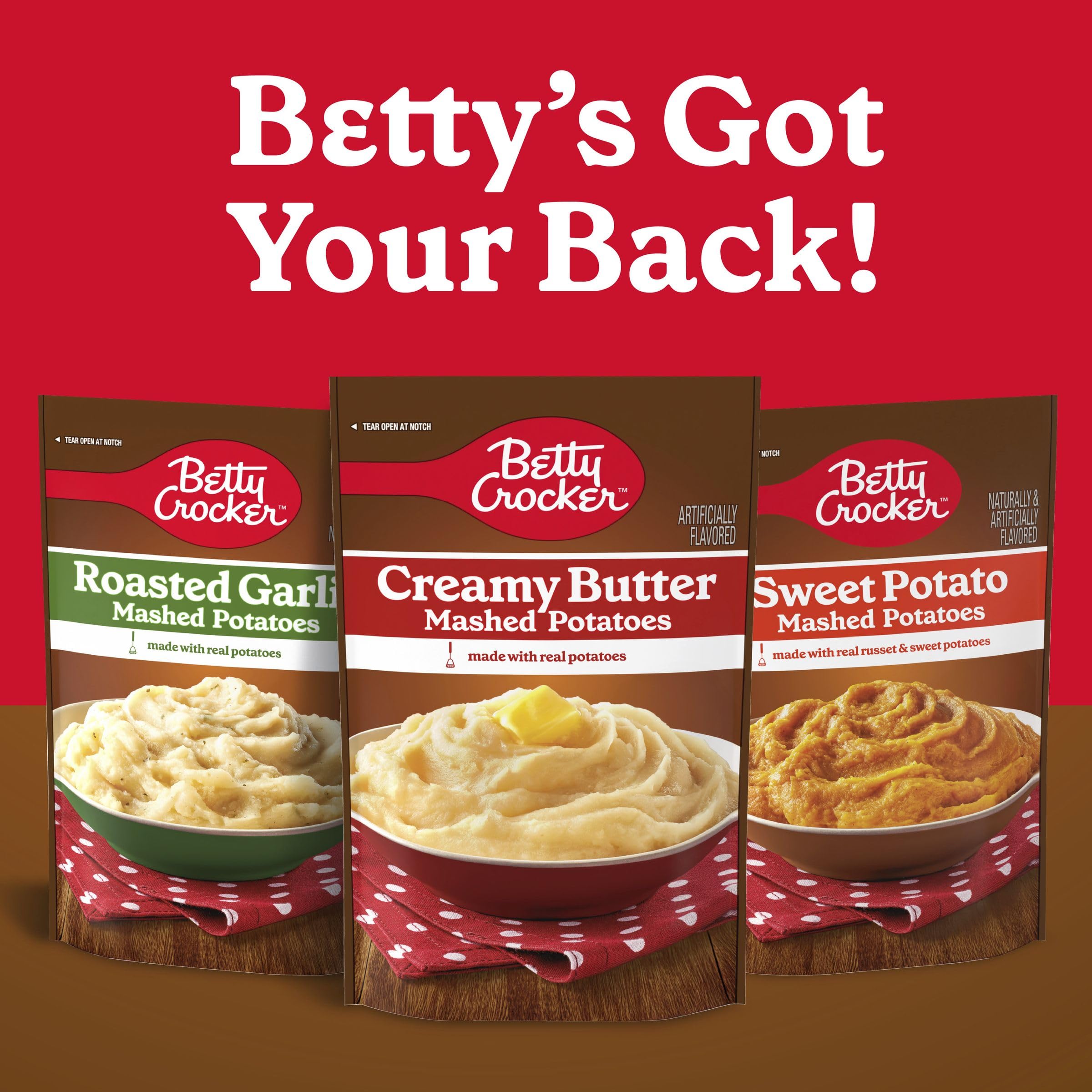 Family dinner with Betty Crocker Creamy Butter Mashed Potatoes