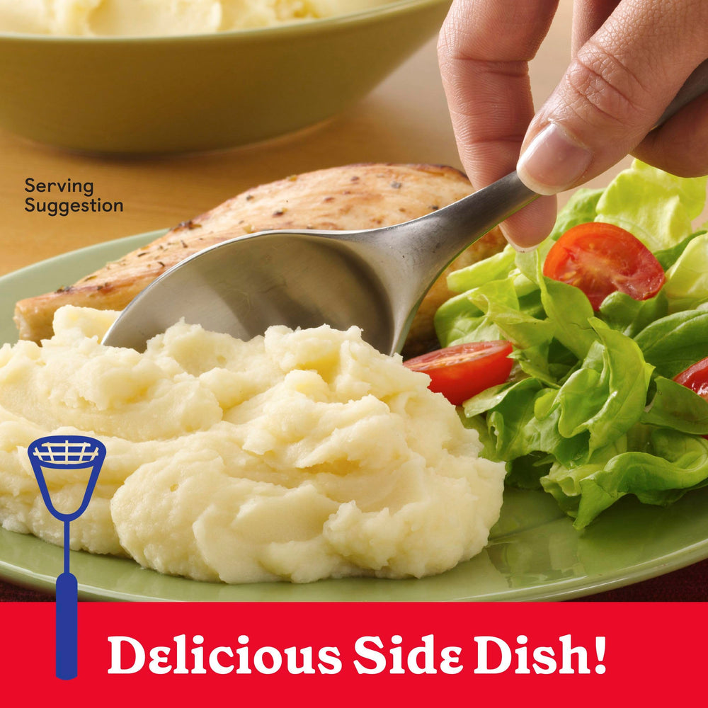Creamy Betty Crocker mashed potatoes served in a bowl