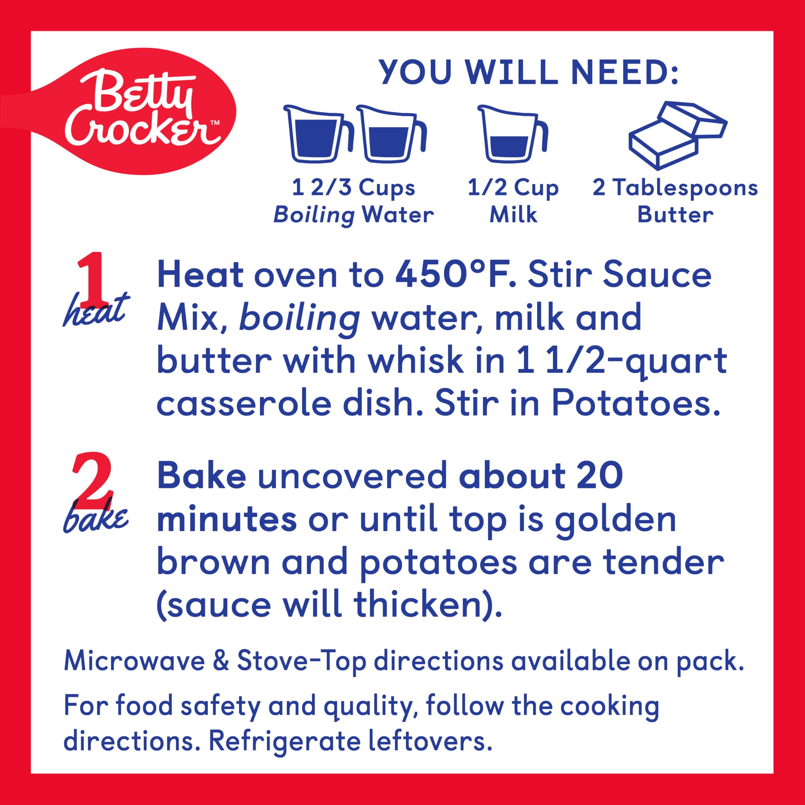 Betty Crocker Julienne Potatoes served as a comforting family-side dish.
