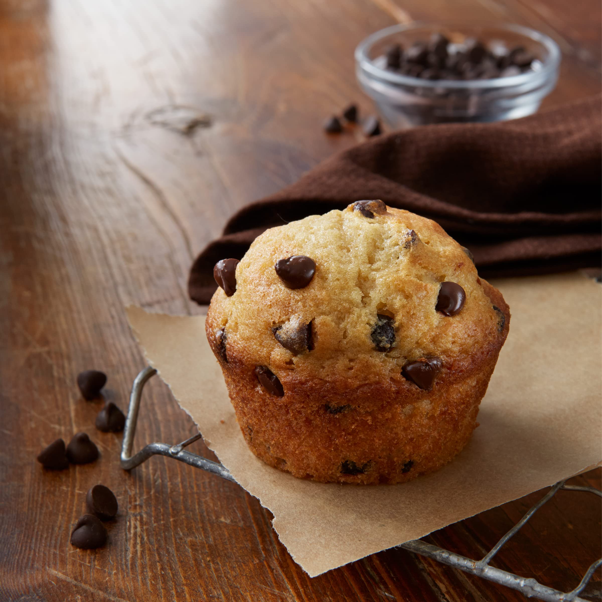 Betty Crocker muffins cooling on a rack with inviting aromas