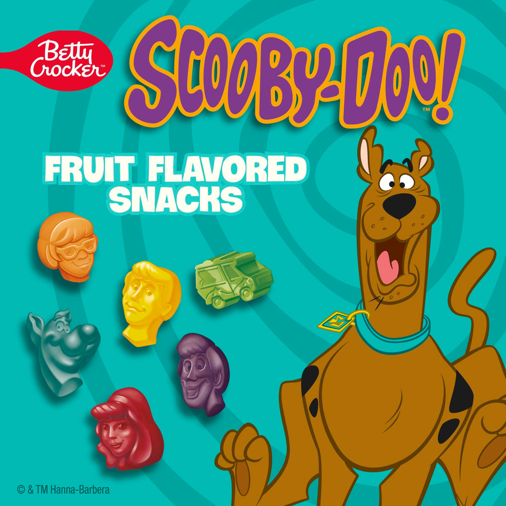 Betty Crocker Scooby-Doo fruit snacks in lunchbox for school days.