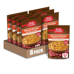 Betty Crocker Sweet Potato Mashed Potatoes pouch; quick heat, stir, and serve.
