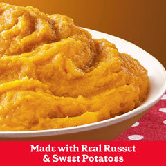 Betty Crocker Sweet Potato Mashed Potatoes; stand 3–5 minutes for firmer mash.