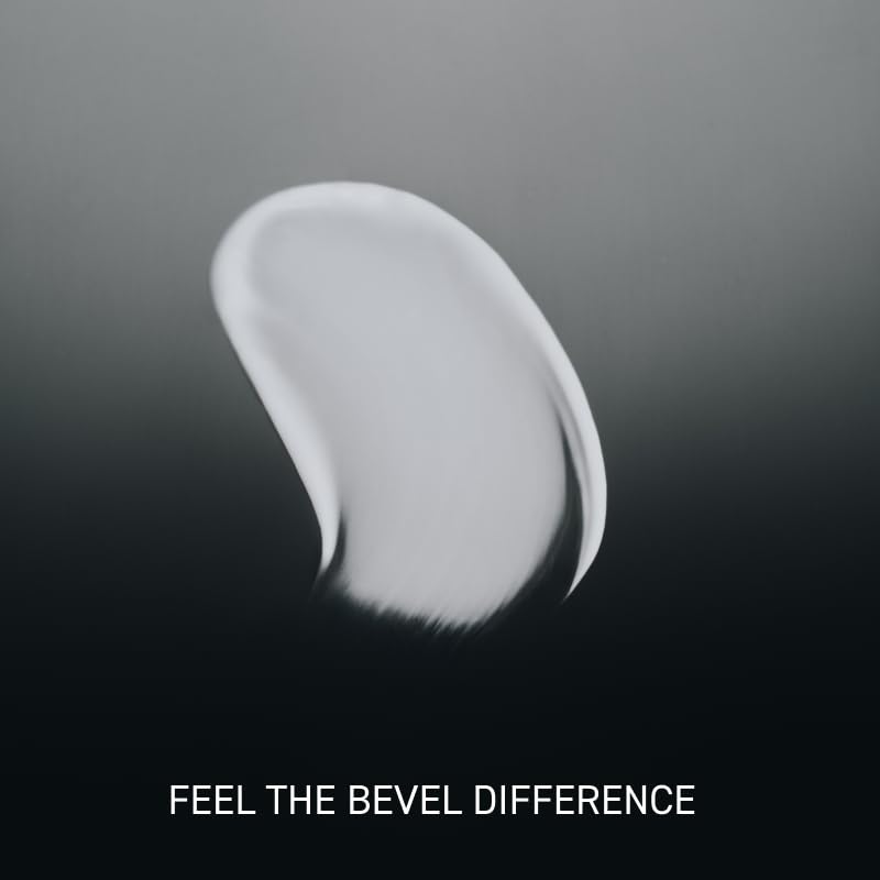 Bevel dermatologist-tested seal indicating hypoallergenic formula.