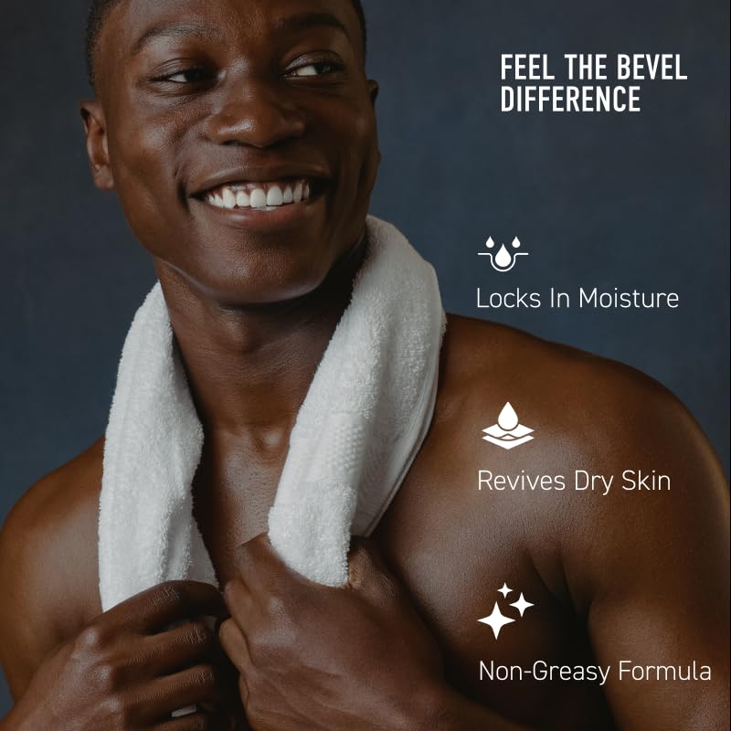 Applying Bevel Body Cream to forearm for daily hydration.