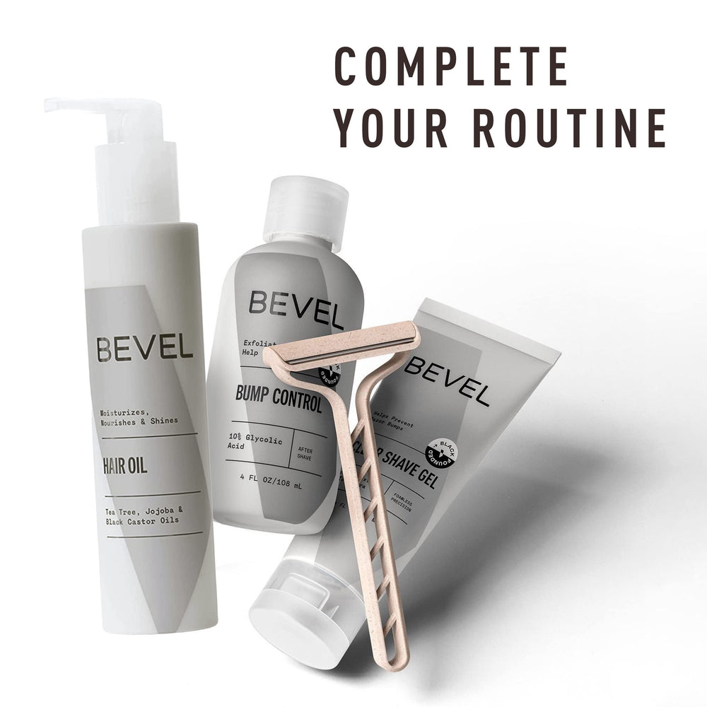 Bevel all skin types formula designed for gentle, consistent care