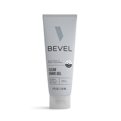 Bevel Essentials Clear Shave Gel bottle for portable precise grooming