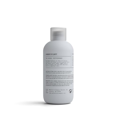 Bevel glycolic acid action suggests gentle exfoliation to prevent ingrown hairs