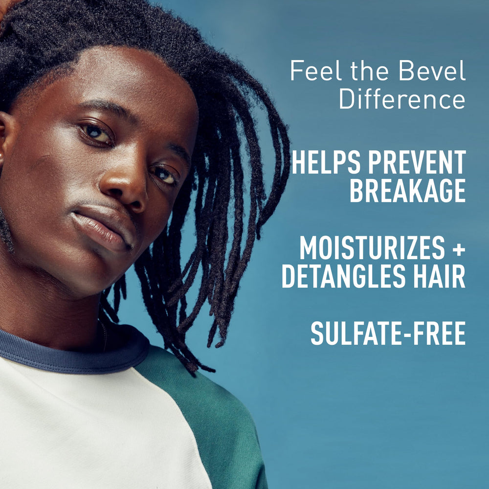 Bevel conditioner used in a men's grooming routine