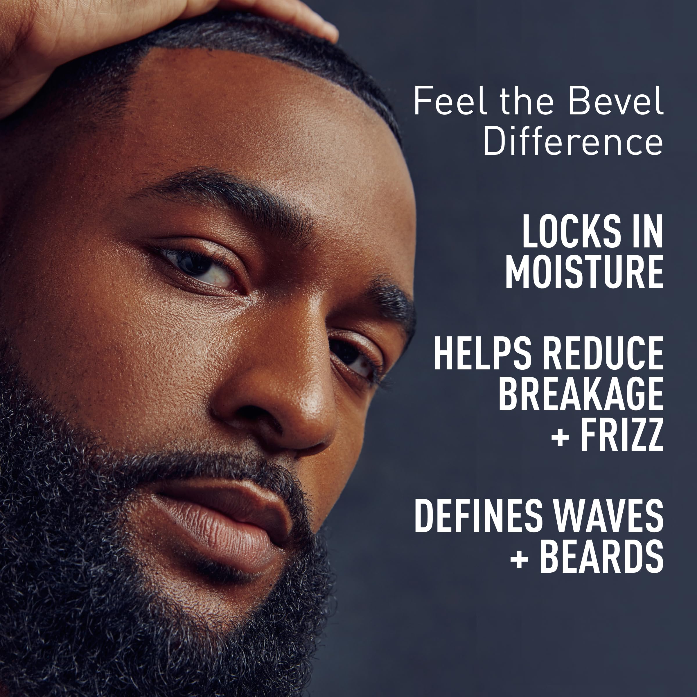 Bevel waves and locs styling highlights natural shine and frizz control
