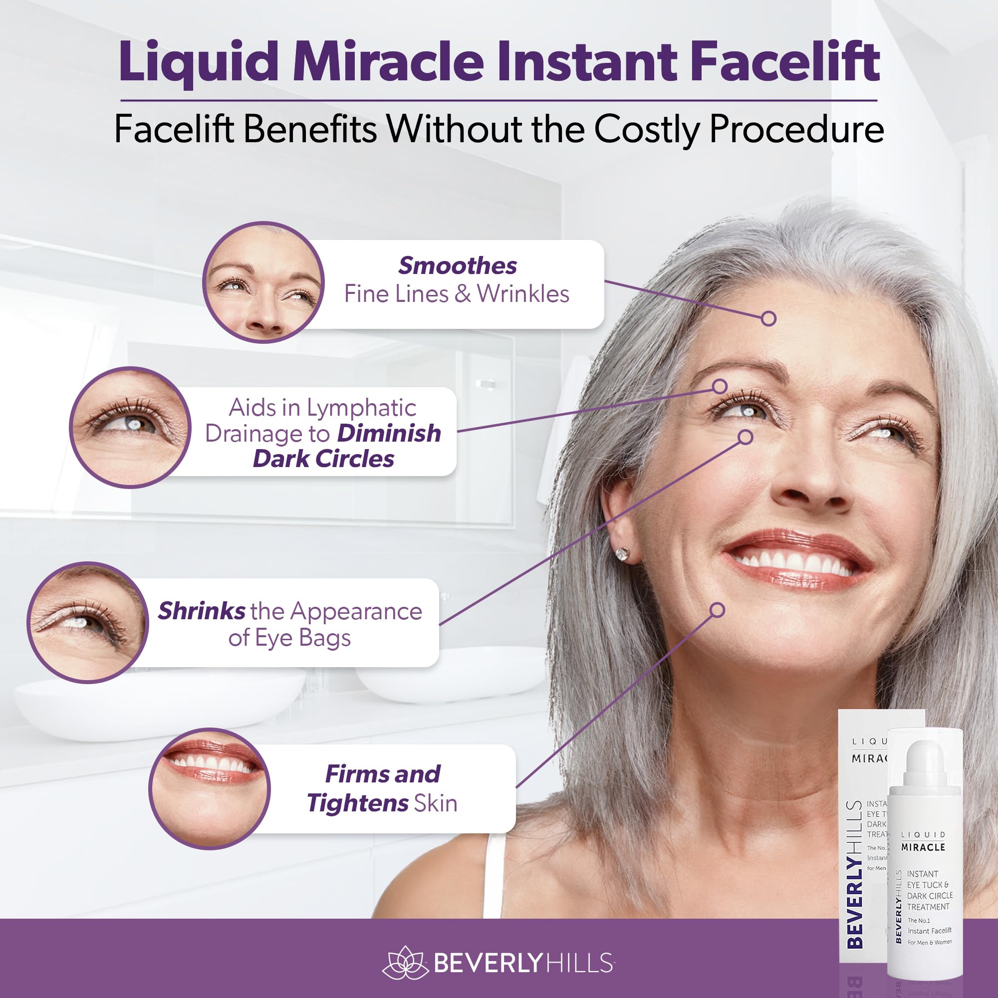 Beverly Hills Eye Serum close-up texture for smooth prep.