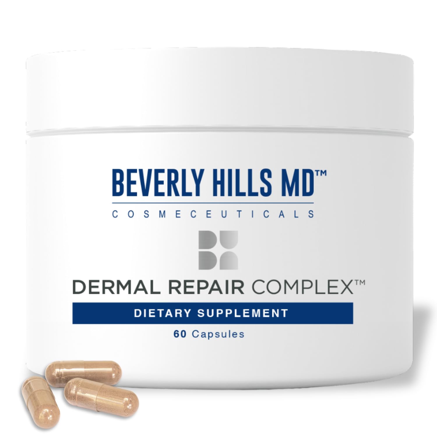 Beverly Hills MD Dermal Repair Complex bottle for smoother skin