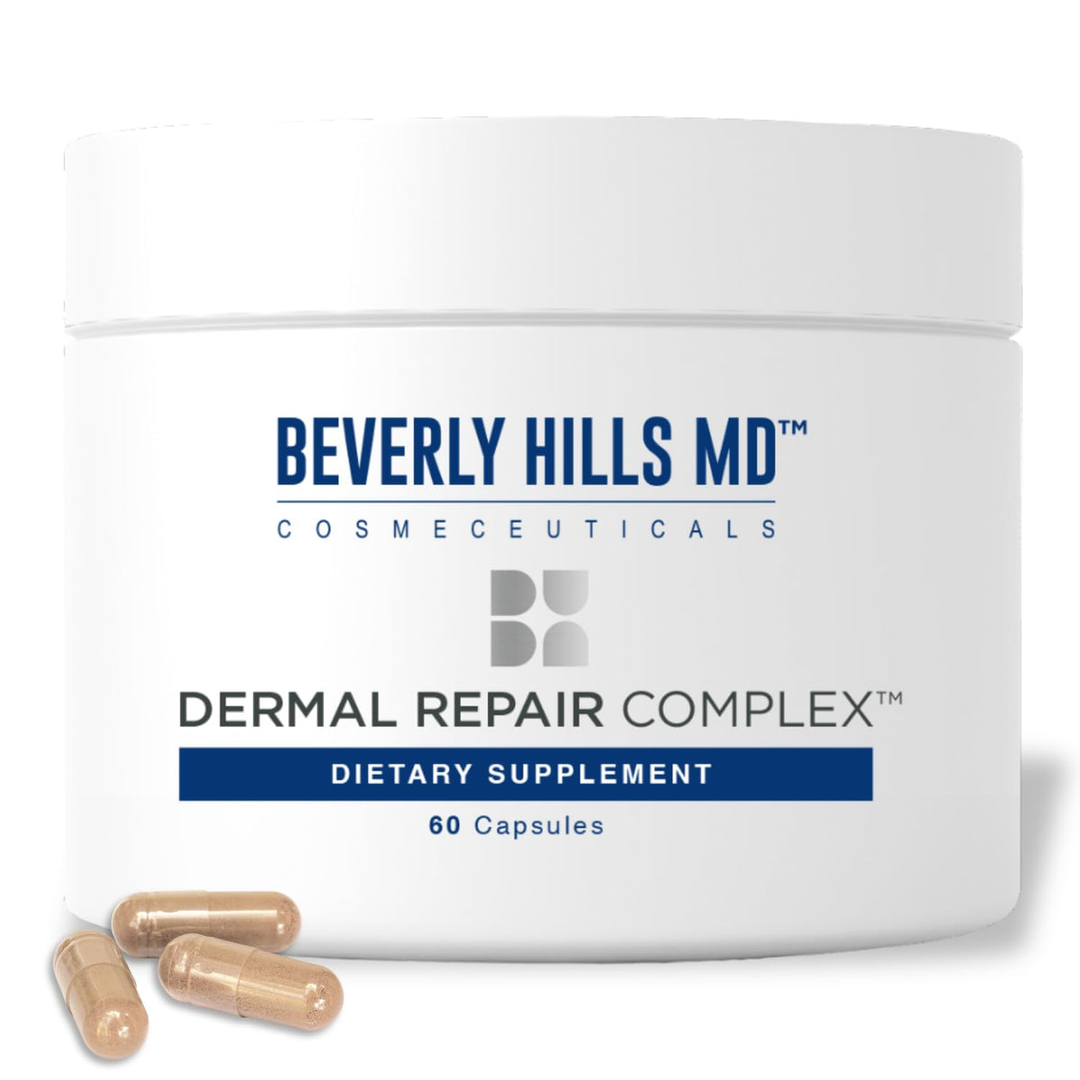 Beverly Hills MD Dermal Repair Complex bottle for smoother skin