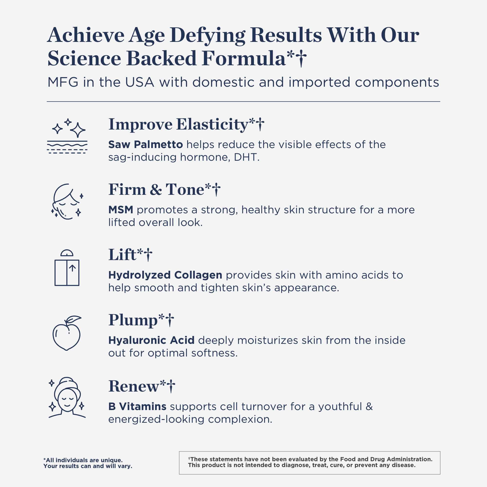 Beverly Hills MD Dermal Repair ingredients panel shows key nutrients