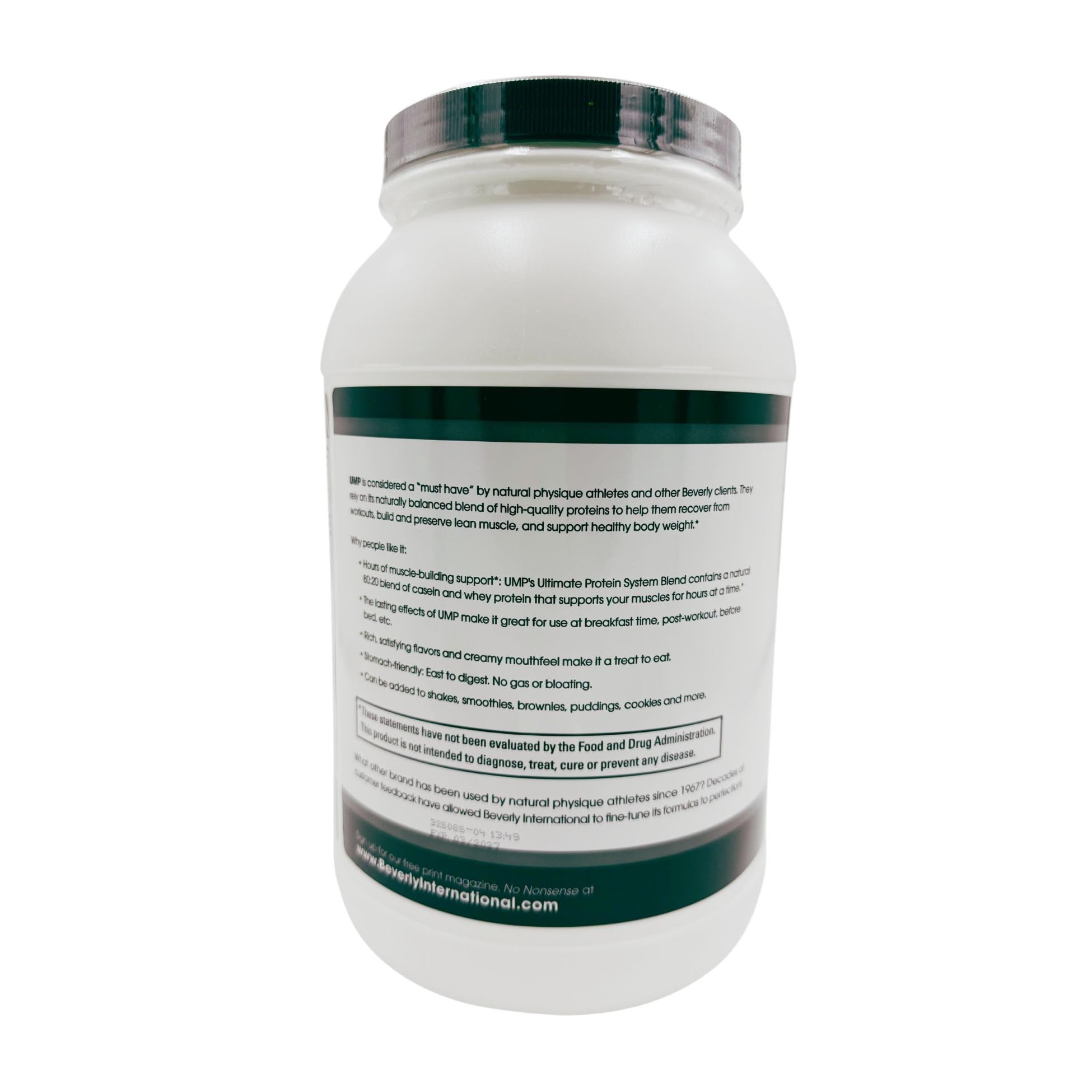 Beverly International UMP powder after workout suggests lean muscle building possibilities.