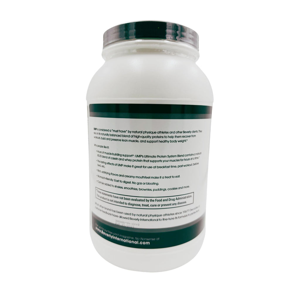 Beverly International UMP powder after workout suggests lean muscle building possibilities.